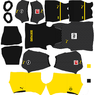 Borussia Dortmund dls kit 2022 away