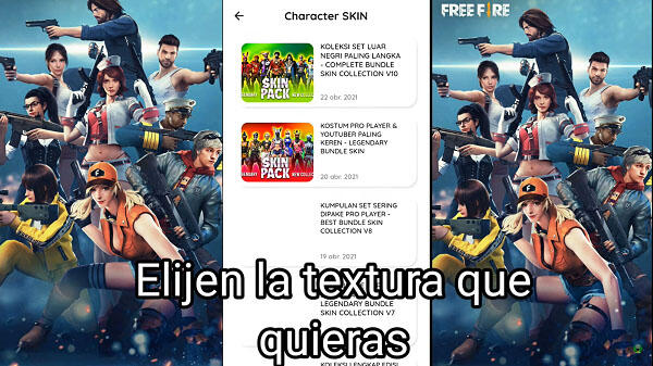 texturas para free fire nueva actualizacion